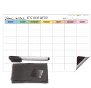 MFM TOYS XOXOMags Magnetic Planner for Fridge - Rewriteable (Week Planner)