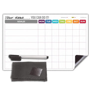 MFM Toys XOXOMags Magnetic Planner for Fridge - Rewriteable (Goal Tracker)