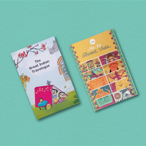 Yug- The Great Indian Travelogue & Art of Ancient India Discovery Combo Books for Kids- Travel and Art & Culture Story Book for Kids with Colourful Pictures- Fun Learning Book for 7+ Year Old Children