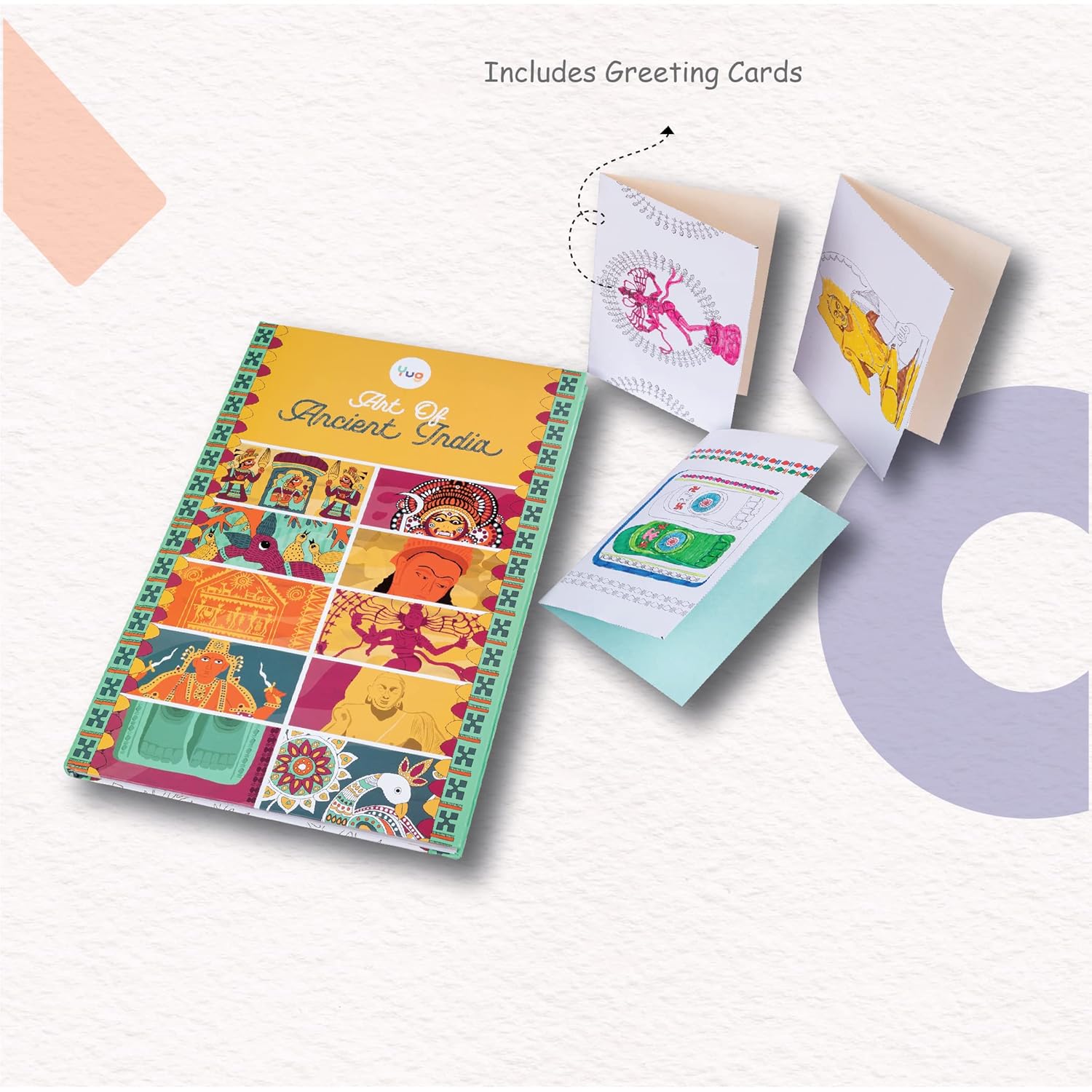 Yug- The Great Indian Travelogue & Art of Ancient India Discovery Combo Books for Kids- Travel and Art & Culture Story Book for Kids with Colourful Pictures- Fun Learning Book for 7+ Year Old Children