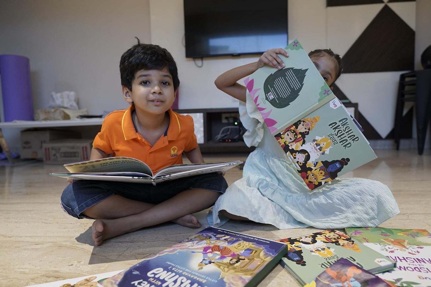 Yug- Illustrated Ramayan & Akshar Akshar Eeshvar Combo Books for Kids- Mythology Story Book for Kids with Colourful Pictures- Fun Learning Book for 3+ Year Old Children- Bedtime Stories