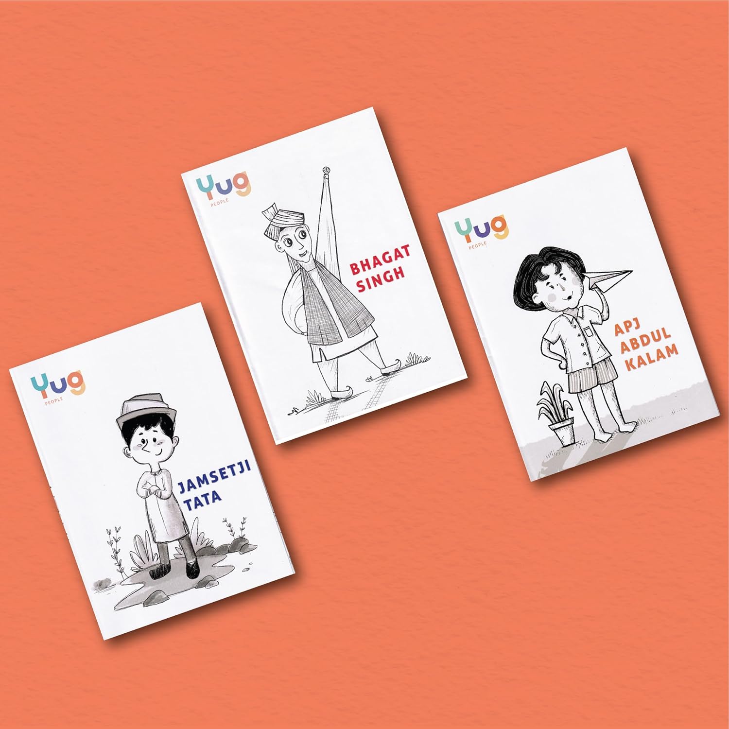Yug People Series: 3 Biography Combo Books for Kids About their Journey- Illustrated Inspirational Book with Colourful Pictures- Fun Learning Book for 3+ Year Old Children- 5 Interactive Activities