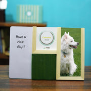 IVEI Premium Desk Organizer with replaceable Calendar, Whiteboard, Pin Board, Photo Frame, and Pen Stand - Multifunctional Workspace Organizer - Elegant Design (Green)