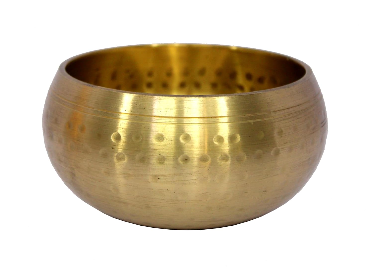 eSplanade - 5 inches - Singing Bowl Tibetan Buddhist Prayer Instrument With Striker Stick | OM Bell | OM Bowl | Meditation Bowl | Music Therapy (gold)