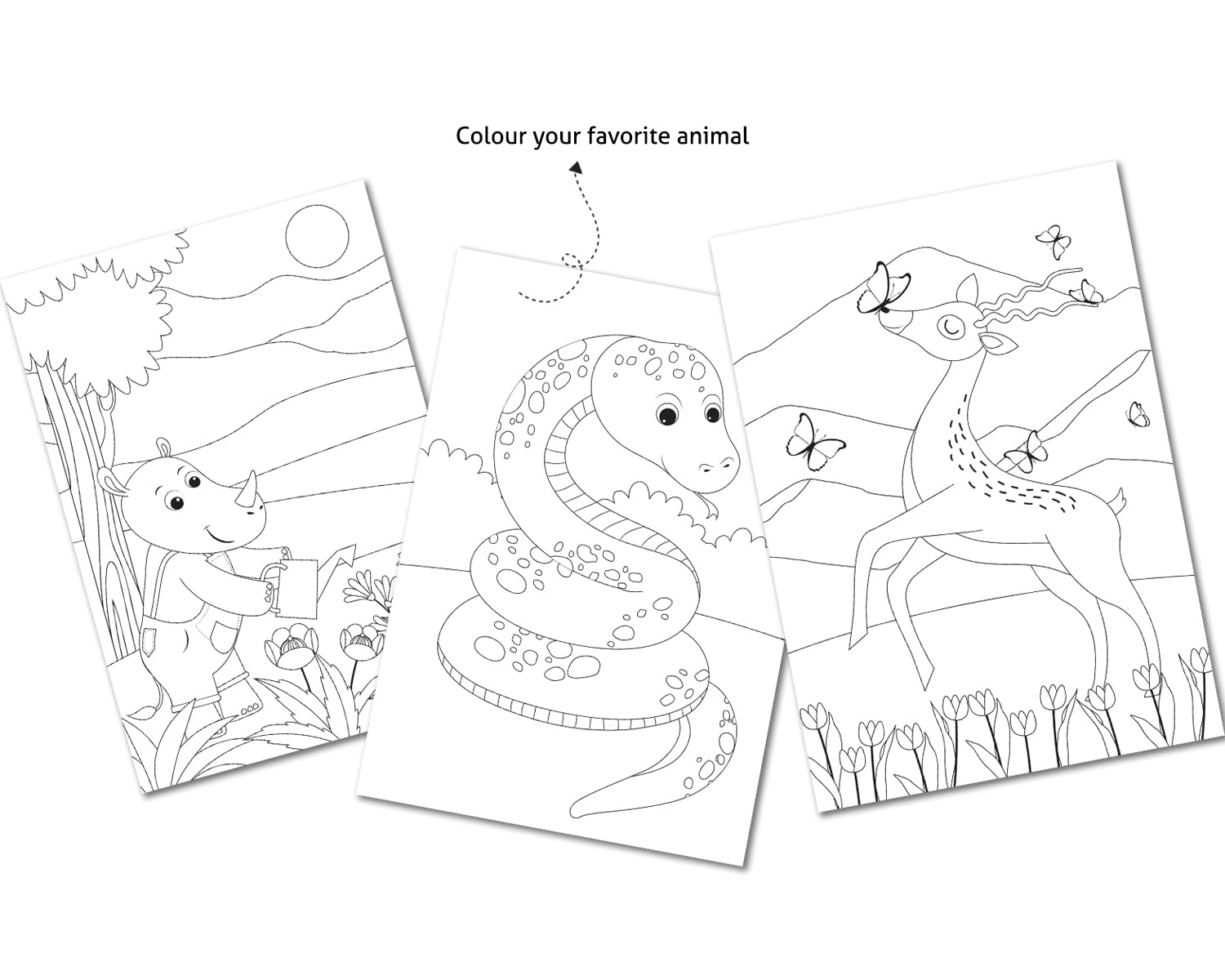 Yug Animal Series: Eight Combo Story Books for Kids - Illustrated Animal Moral Stories with Colourful Pictures - Fun Learning Book for 3+ Year Old Children with Colouring Sheet - Bedtime Stories