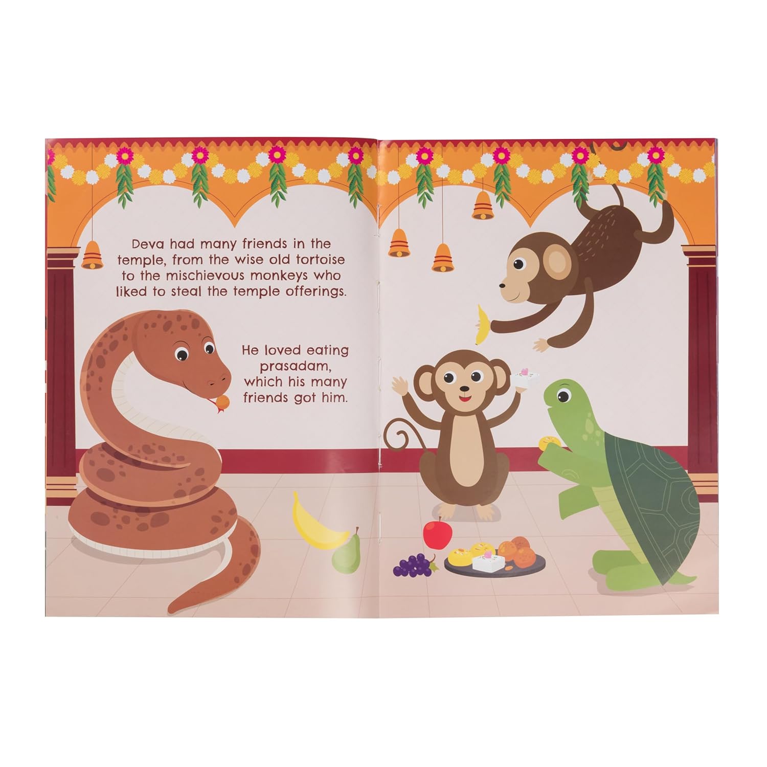 Yug Animal Series: The Friendly Deva Story Book for Kids About the Loyal Friendship - Illustrated Moral Story with Colourful Pictures - Fun Learning Book for 3+ Year Old Children with Colouring Sheet