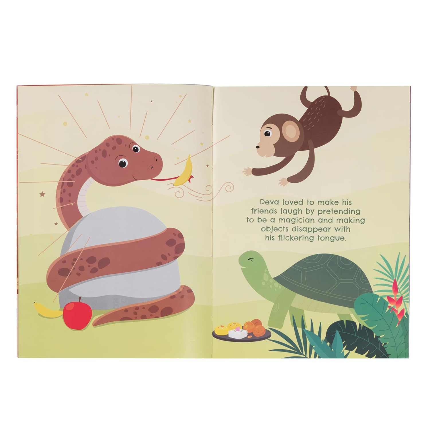 Yug Animal Series: The Friendly Deva Story Book for Kids About the Loyal Friendship - Illustrated Moral Story with Colourful Pictures - Fun Learning Book for 3+ Year Old Children with Colouring Sheet