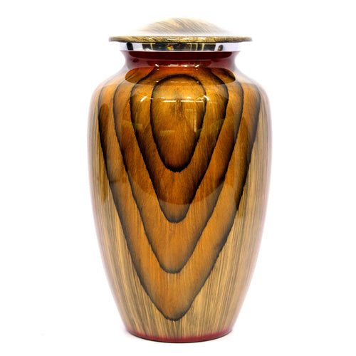 eSplanade Cremation Urn Memorial Human Ashes Container Jar Pot | Burial Funeral Urns | - Yellow - 10 Inches (Full Size)