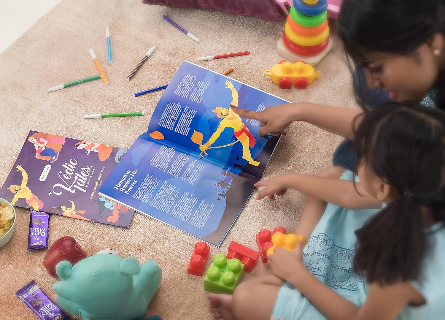 Yug Vedic Tales by Nityanand Charan Das for Kids - Illustrated Hindu Mythology Book for Kids with Colourful Pictures - Early Learning Picture Book for 3+ Year Old Children - Vedas Book - Bedtime Stories - Hardbound