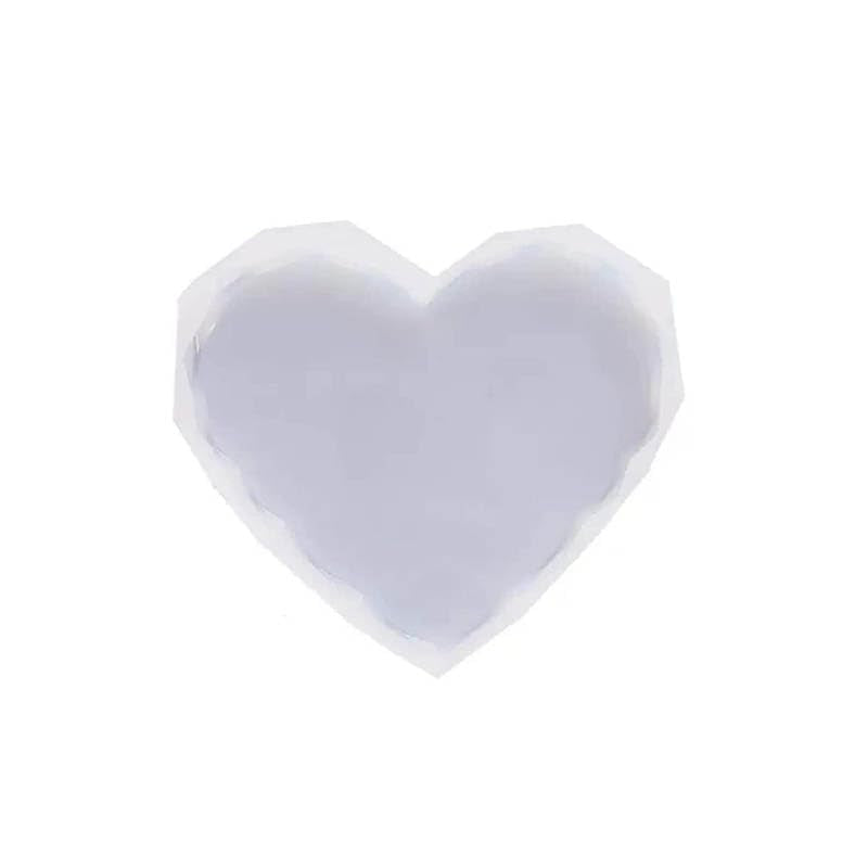 IVEI Diamond Heart Resin Coaster Molds Silicone Set of 4– 3 inch Silicon Mould for Resin Casting, DIY Home Decoration Craft Moulds for Coasters, Pendant Necklaces, Keychains, Earrings Jewelery Brooches, Bag Charms Making, Christmas Birthday Gifts