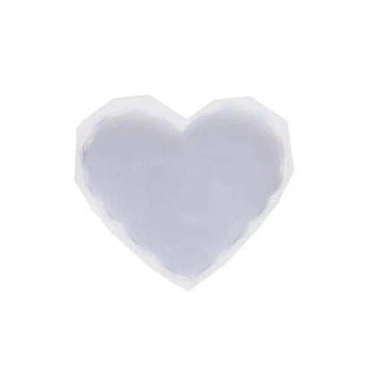 IVEI Diamond Heart Resin Coaster Molds Silicone Set of 4– 3 inch Silicon Mould for Resin Casting, DIY Home Decoration Craft Moulds for Coasters, Pendant Necklaces, Keychains, Earrings Jewelery Brooches, Bag Charms Making, Christmas Birthday Gifts