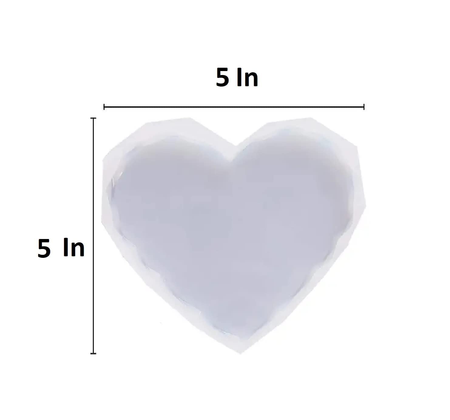 IVEI Diamond Heart Resin Coaster Molds Silicone Set of 4Ð 3 inch Silicon Mould for Resin Casting, DIY Home Decoration Craft Moulds for Coasters, Pendant Necklaces, Keychains, Earrings Jewelery Brooches, Bag Charms Making, Christmas Birthday Gifts