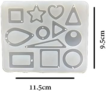 IVEI Resin Jewelry Mold Tray - DIY Set of 2 with Multiple Designs for Jewelry Making - Durable, Flexible Silicone Molds for Crafting Earrings, Pendants, Bracelets, and More - Easy Release & Non-Stick - 27 Designs