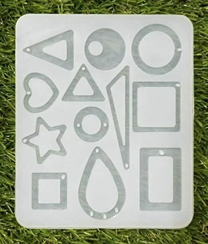 IVEI Resin Jewelry Mold Tray - DIY Set of 2 with Multiple Designs for Jewelry Making - Durable, Flexible Silicone Molds for Crafting Earrings, Pendants, Bracelets, and More - Easy Release & Non-Stick - 27 Designs