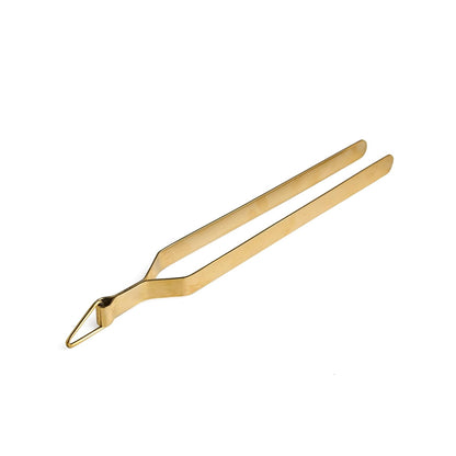 KLEO Brass Tongs for Kitchen for Frying – Chimta for Kitchen Use, Roti Chapati Tool for Dining, Brass Utensils, Antique Desi Peetal Chimta Pakad for Rasoi