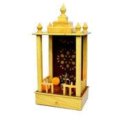 ESPLANADE Beautiful Wooden Mandir for Home, Temple for Home with Storage Drawer, Puja Mandir Stand, Pooja Items for Pooja Room, Devghar, Temple for Office