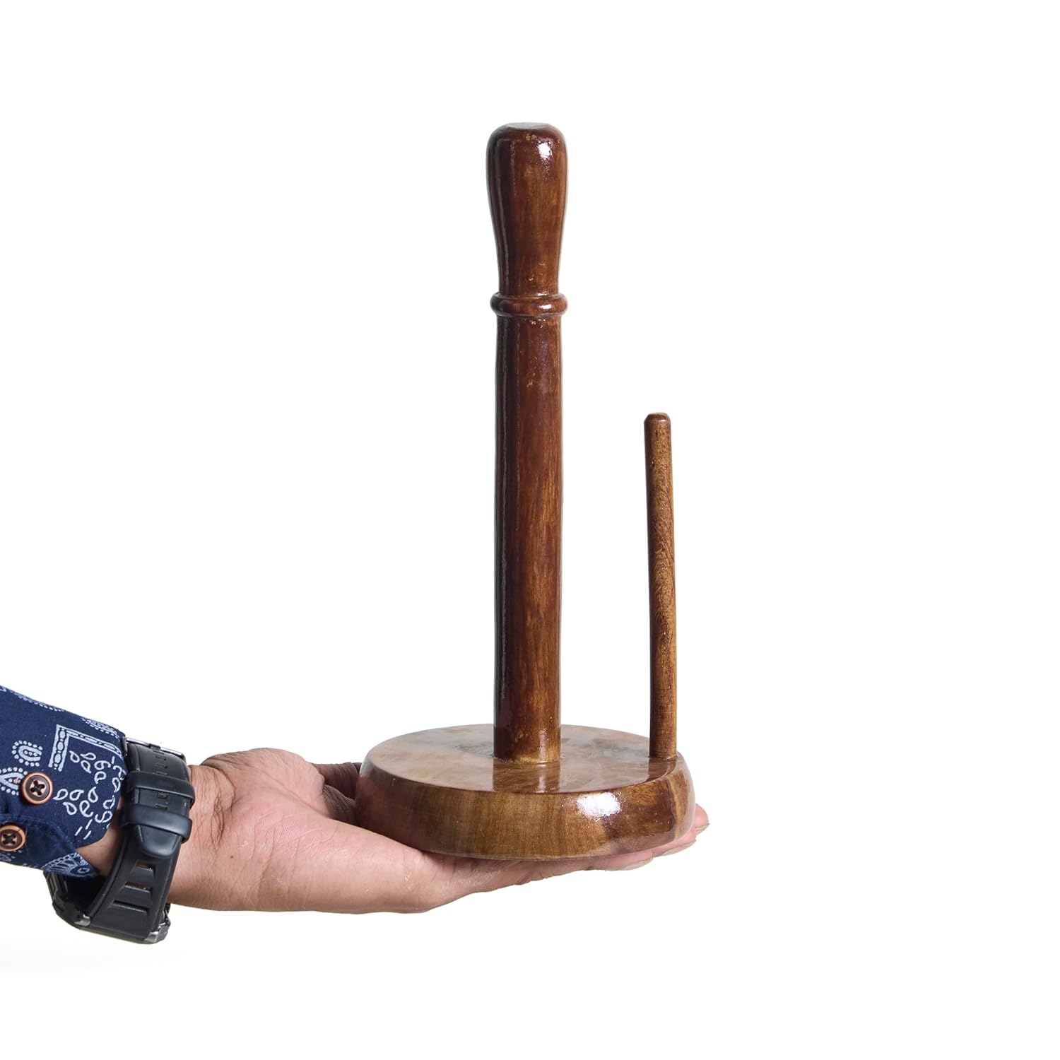 KLEO Wooden Napkin Holder for Kitchen Paper Roll Holder and Towel, Elegant Tissue Holder, Tissue Paper Holder, Smart Napkin Keeper, Living Room Decoration Items, Dining Accessories for Table