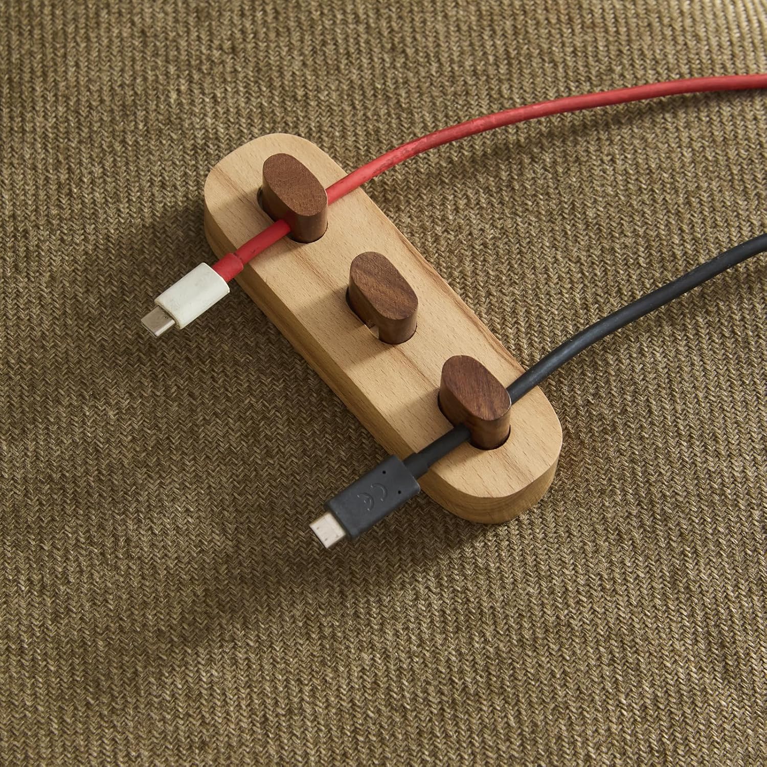 Esplanade Wooden Cable Organizers for Desk, Wire Organizer, Cable Management Tray for Study Table, Desk Accessories, Living Room Decoration Items, Office Accessories