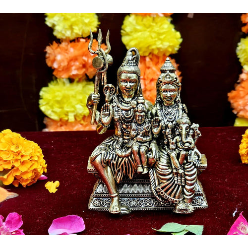 ESPLANADE Brass Shiv Parivar Murti for Home Puja, 4.3