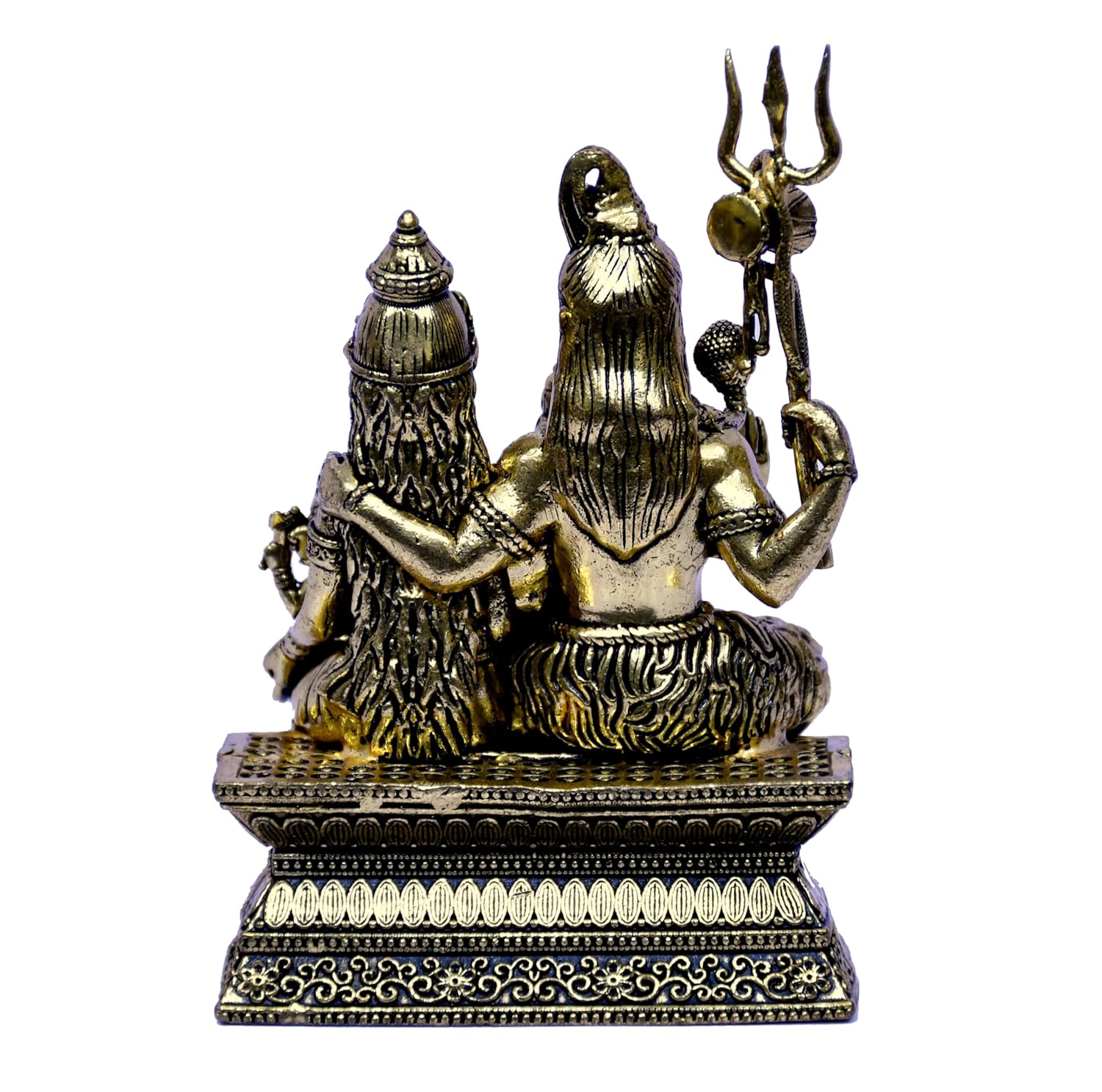 ESPLANADE Brass Shiv Parivar Murti for Home Puja, 4.3" Shiva Idol, Shiv Family Statue Parvati Kartikay, Ganesh, Hindu God Idols for Pooja Room, Mandir Decoration