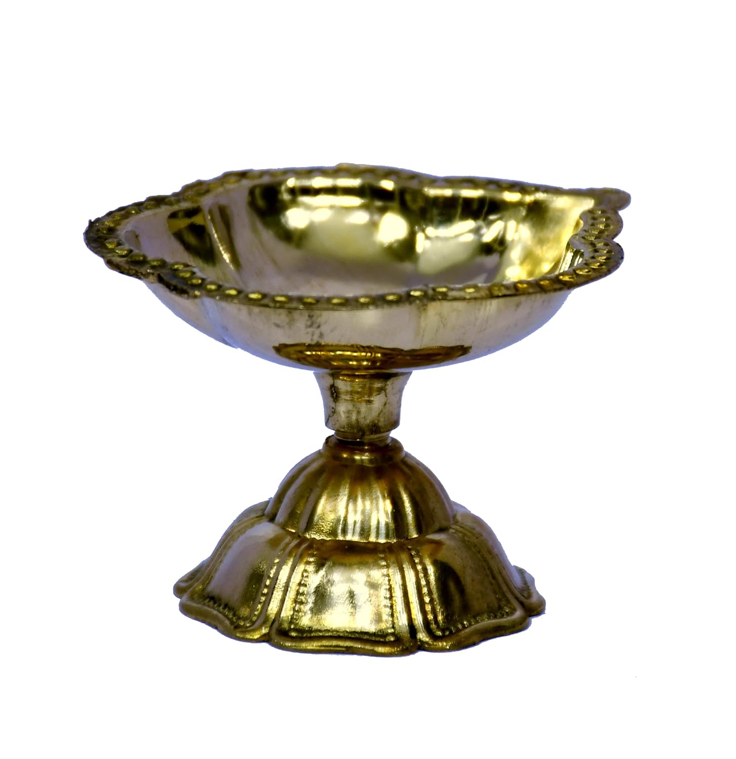 Esplanade Brass Diya for Pooja, Deepam Kundulu, Villaku, Deepak, Pooja Items for Pooja Room, Brass Decoration Items for Home – 2.5 inch