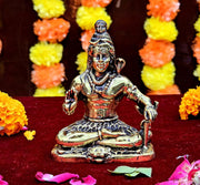 ESPLANADE Brass Shiva Idol – 4" Shiv Mahadev Murti, Adiyogi Statue, Brass Decoration Items for Home and Temple, Shankar Murti