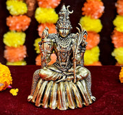 ESPLANADE Brass Tripura Sundari Idol, 4" Goddess Rajarajeshwari Murti, Lalitha Devi Statue, Sodashi, Adhi Parasakthi, Brass Decoration Items for Home and Temple