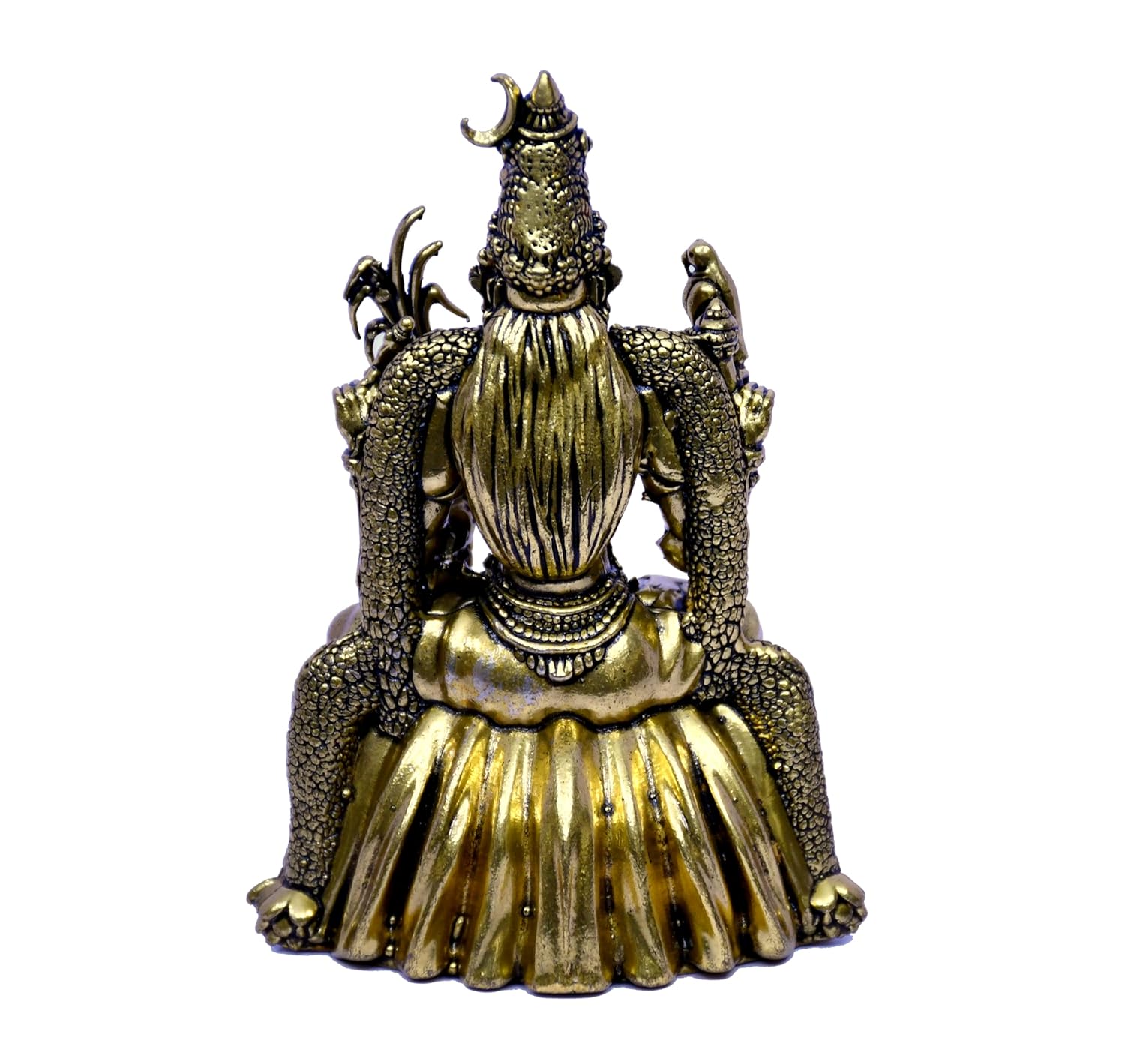 ESPLANADE Brass Tripura Sundari Idol, 4" Goddess Rajarajeshwari Murti, Lalitha Devi Statue, Sodashi, Adhi Parasakthi, Brass Decoration Items for Home and Temple