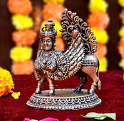 ESPLANADE Brass Kamadhenu Cow Murti - 4" Nandi Kamadhenu Idol with Wings & Face, House Warming Gifts, Good Luck Home Décor Gift Items, Feng Shui Vastu