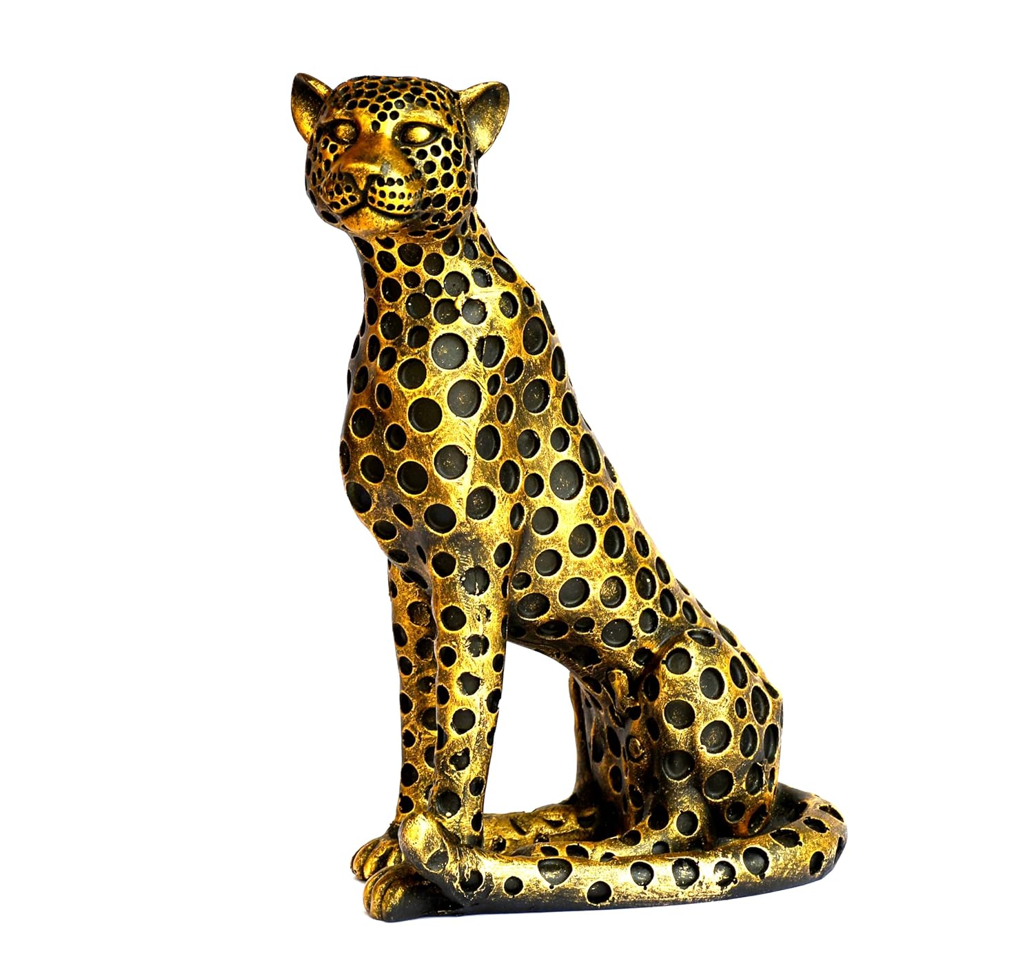 ESPLANADE Resin Black Panther Showpiece Statue Decorative Figurine, Home Decoration Items for Living Room, Antique Look DŽcor, 10in