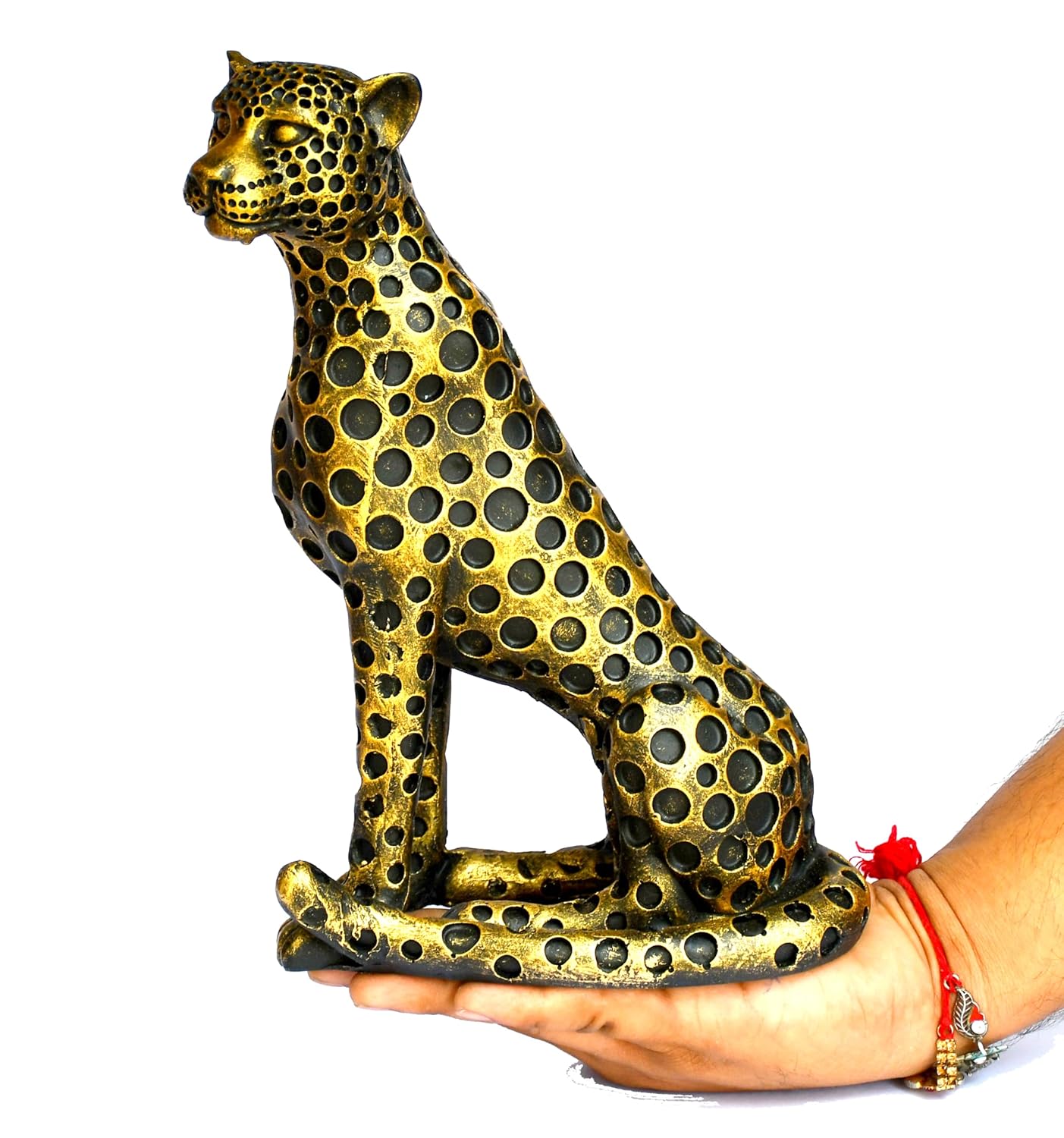 ESPLANADE Resin Black Panther Showpiece Statue Decorative Figurine, Home Decoration Items for Living Room, Antique Look DŽcor, 10in