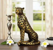 ESPLANADE Resin Black Panther Showpiece Statue Decorative Figurine, Home Decoration Items for Living Room, Antique Look DŽcor, 10in