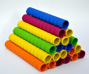 StonKraft Cricket Bat Handle Grips – Rubber, 12 Piece Multicolour Assorted Cricket Grips for Enhanced Performance With Better Shock Absorption, Bat Sleeves