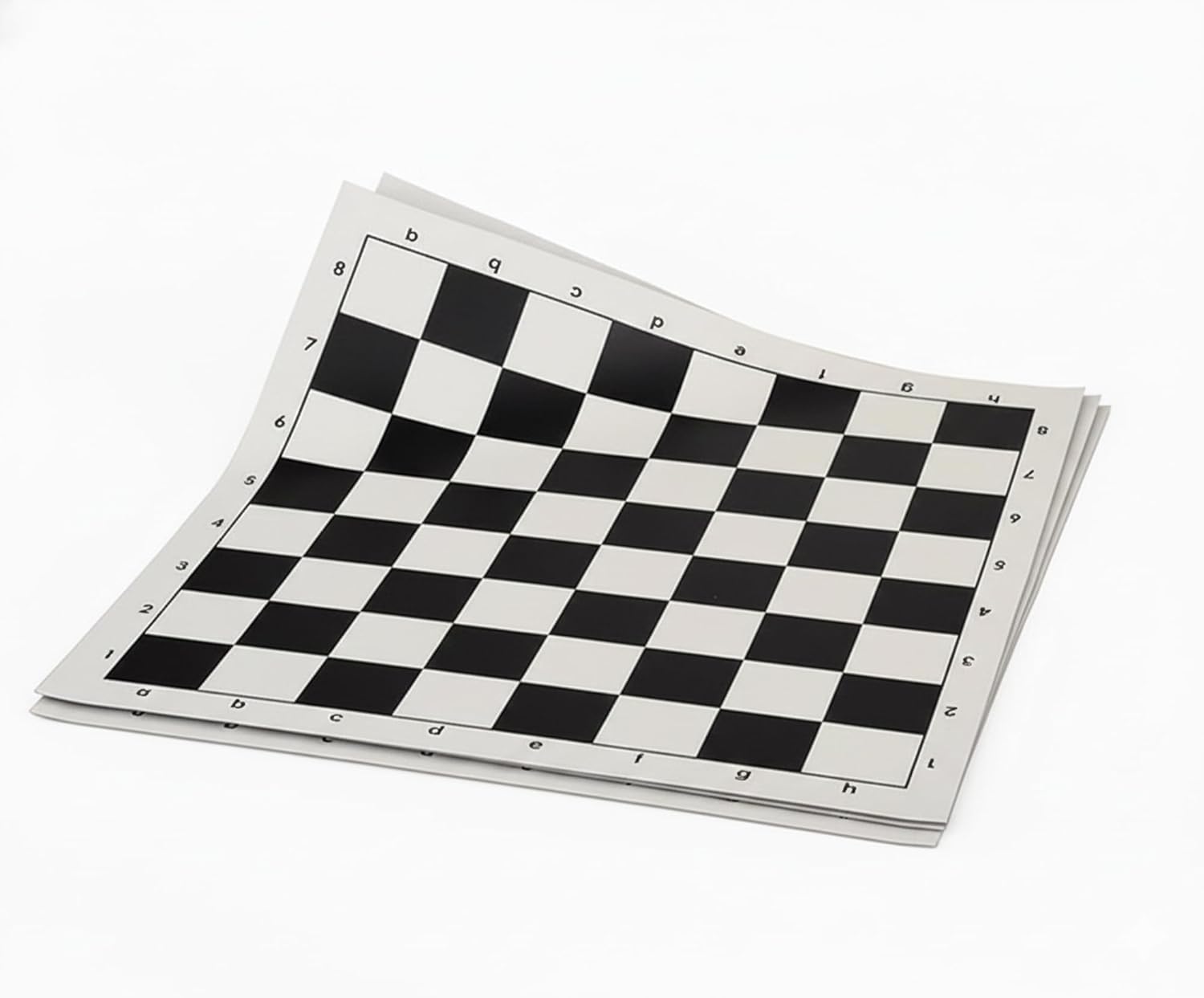 StonKraft 18.2'' x 18.2'' Tournament Chess Vinyl Foldable Chess Board Only, Pack of 5, for Professional Chess Players (Without Pieces) (Black)