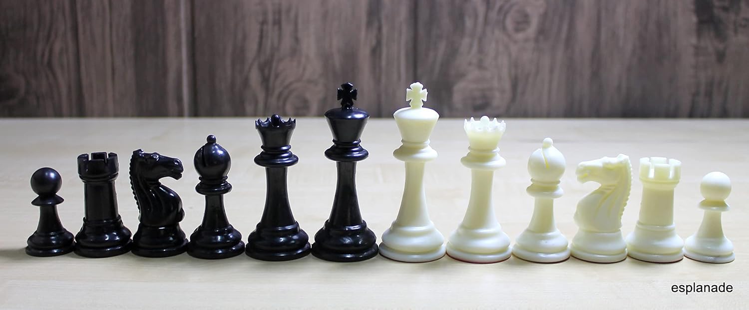 StonKraft Tournament Chess Pieces Combo of 5 Sets, Chessmen Staunton Coins, 3.75" Inch King Height (with Two Extra Queens in Each Set), Weighted Chess Pieces