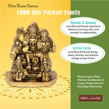 ESPLANADE Brass Idol Car Dashboard God Idol for Home for Desk Decor | Antique Decor Item | Home Decor Gift Showpieces