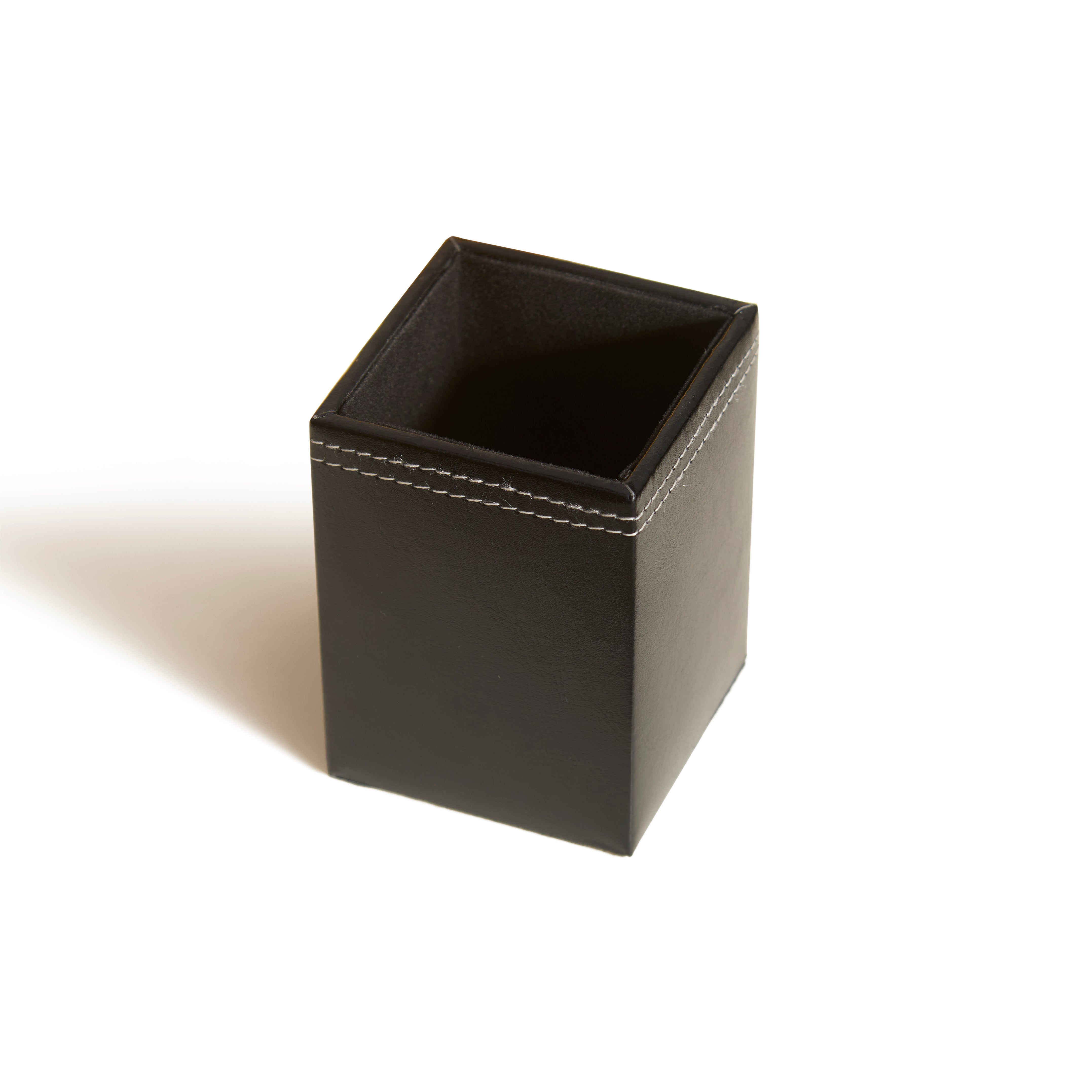 IVEI Faux Leather Pen Stand, Utility Desk Organizer Pen Holder, Pencil Holder for Office, Home, and Study Table