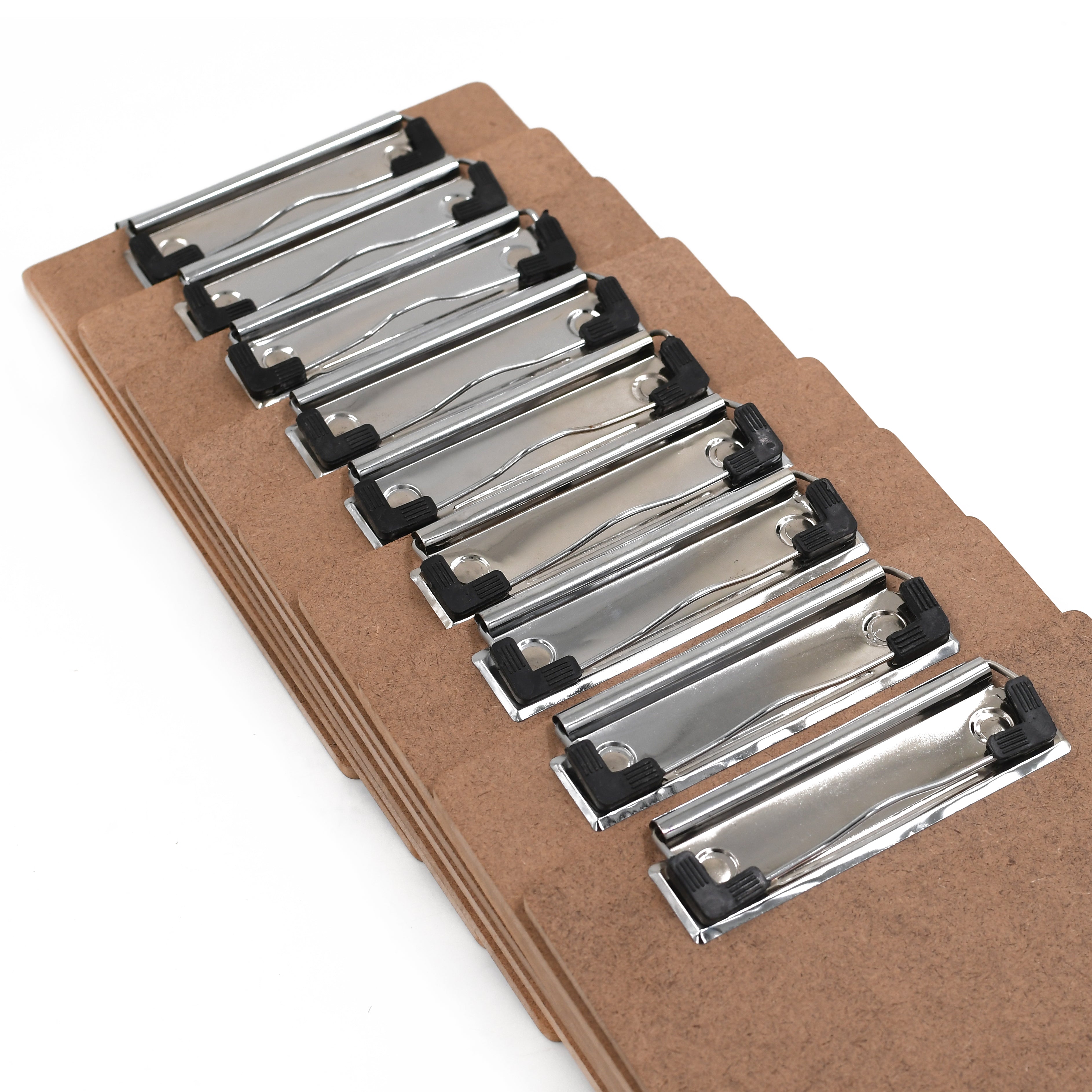 IVEI Clip Pad Writing Boards | Examination Board, Drawing Pad & Note-Taking Board | MDF A5 Plain - Set of 10 | School, Office and Home use (Plain Set 10)