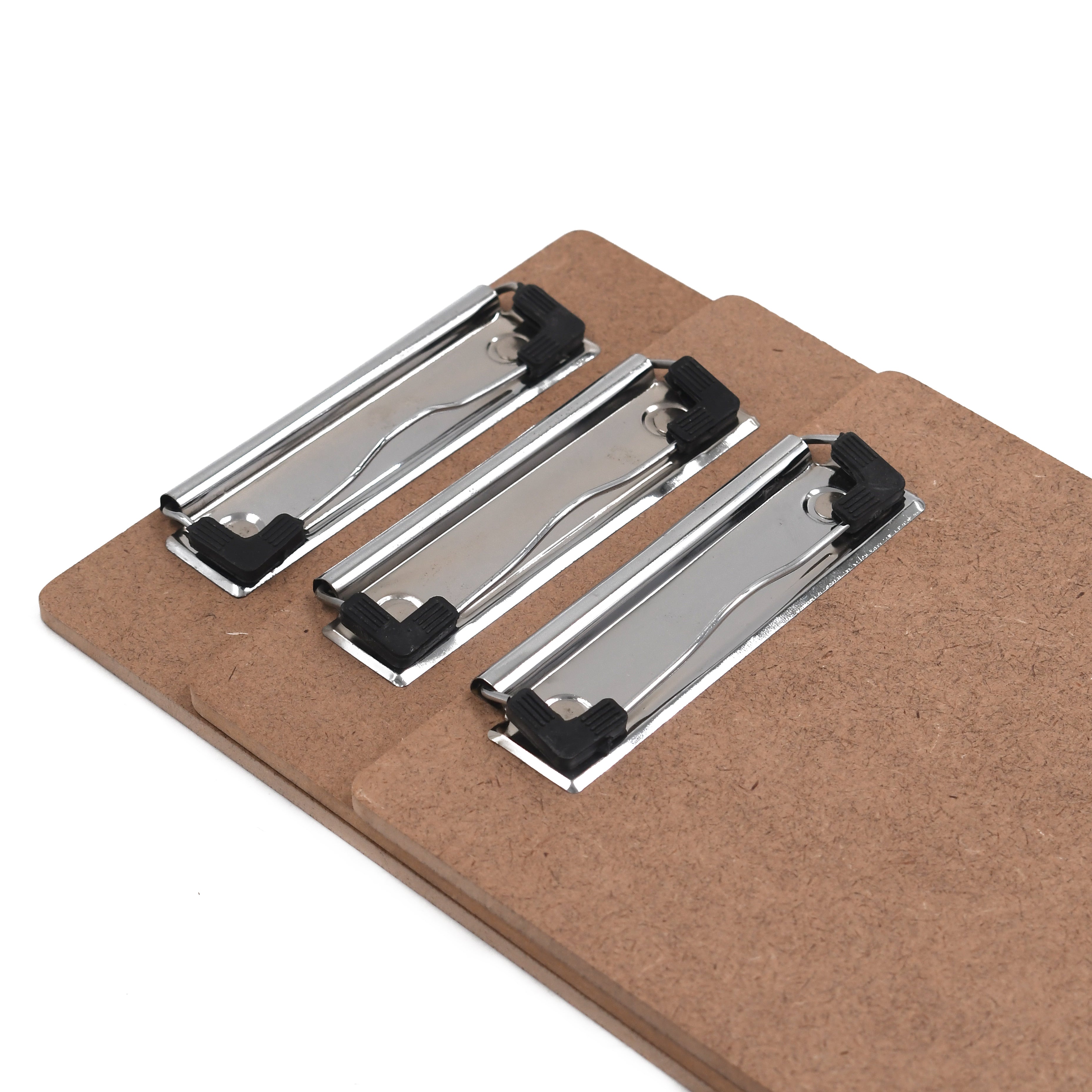 IVEI Clip Pad Writing Boards | Examination Board, Drawing Pad & Note-Taking Board | MDF A5 Plain - Set of 3 | School, Office and Home use (Plain Set 3)