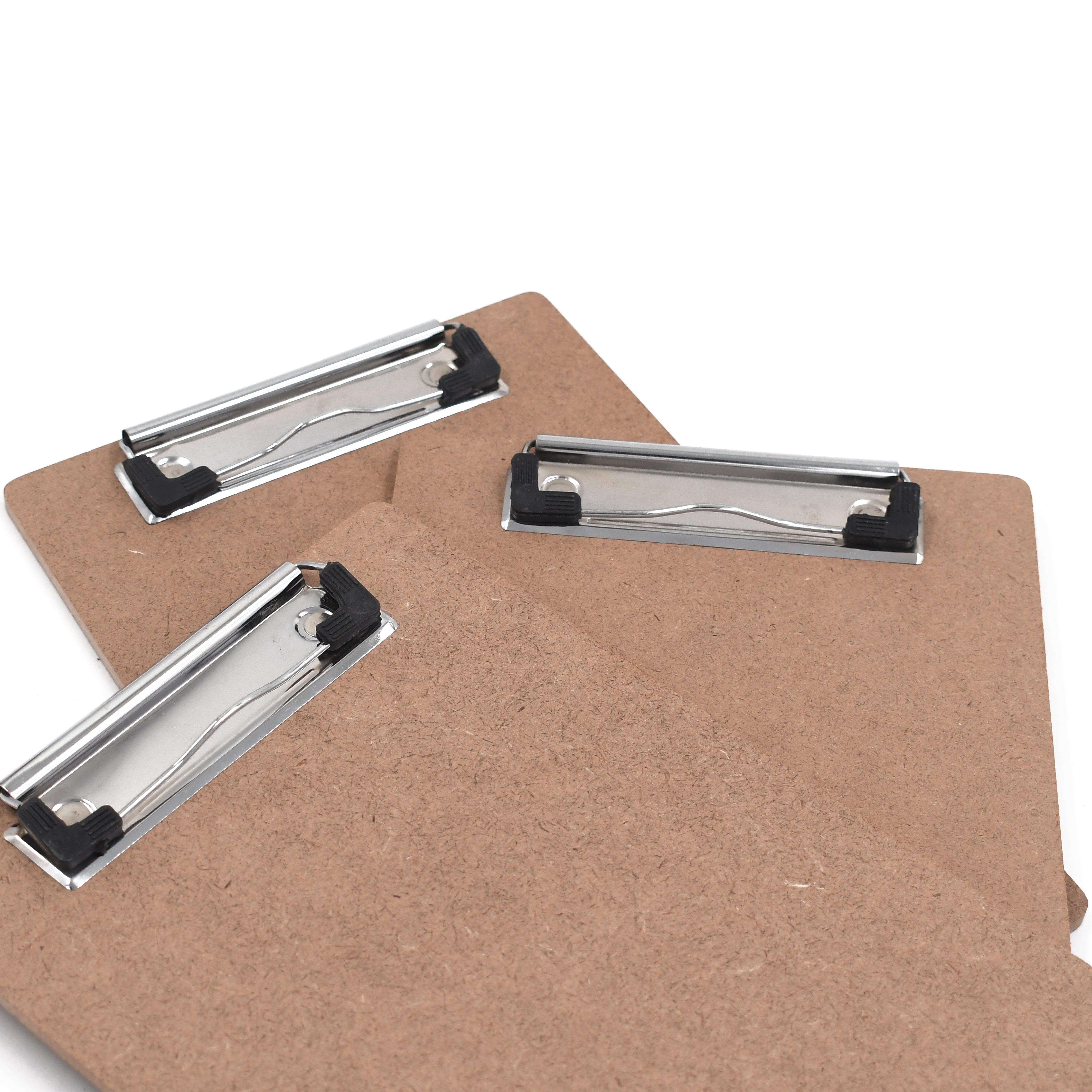 IVEI Clip Pad Writing Board | Examination Board, Drawing Pad & Note-Taking Board | MDF A4 Plain - Set of 3 | Exam Pad | School Supplies (Plain)