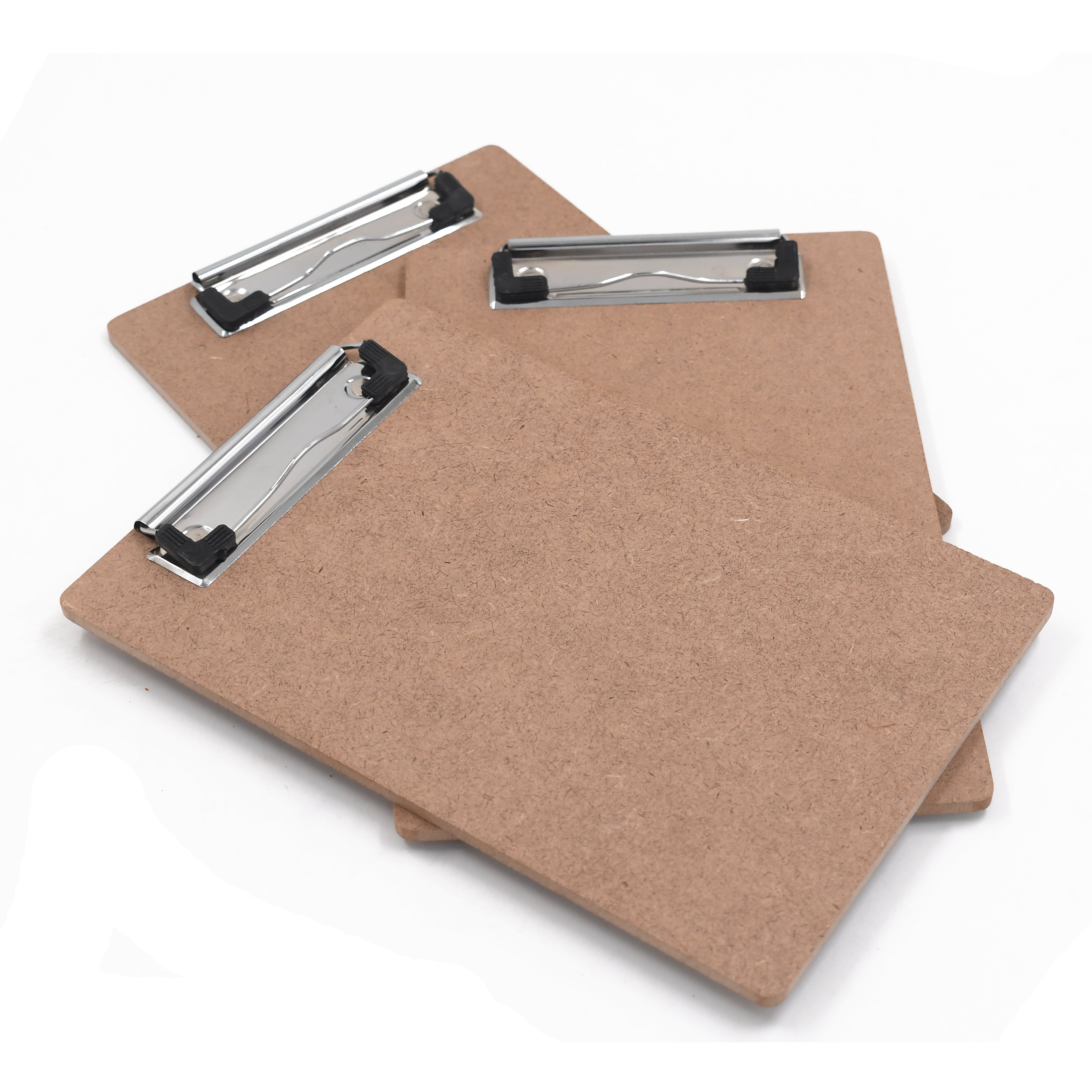 IVEI Clip Pad Writing Boards | Examination Board, Drawing Pad & Note-Taking Board | MDF A5 Plain - Set of 3 | School, Office and Home use (Plain Set 3)