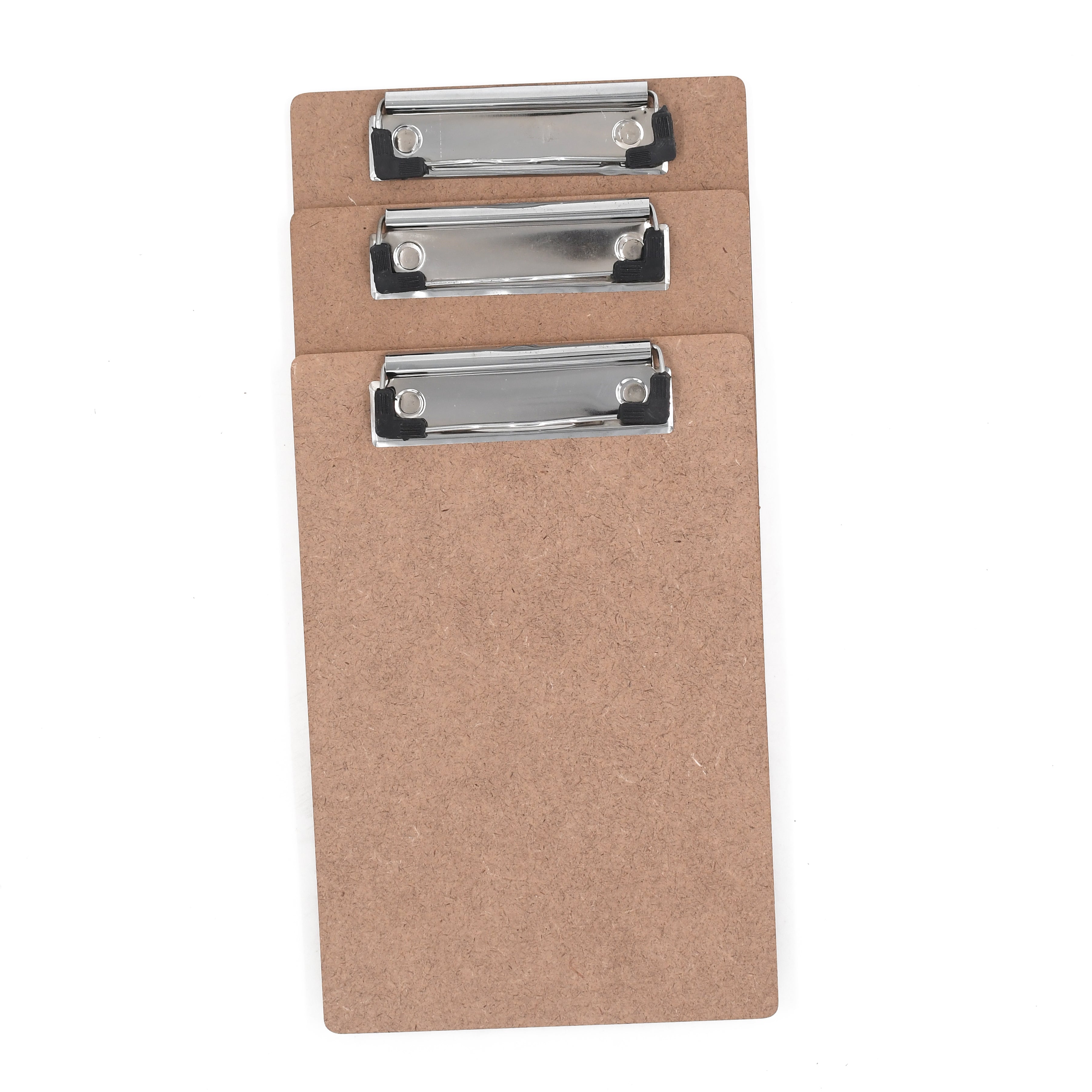 IVEI Clip Pad Writing Boards | Examination Board, Drawing Pad & Note-Taking Board | MDF A5 Plain - Set of 3 | School, Office and Home use (Plain Set 3)