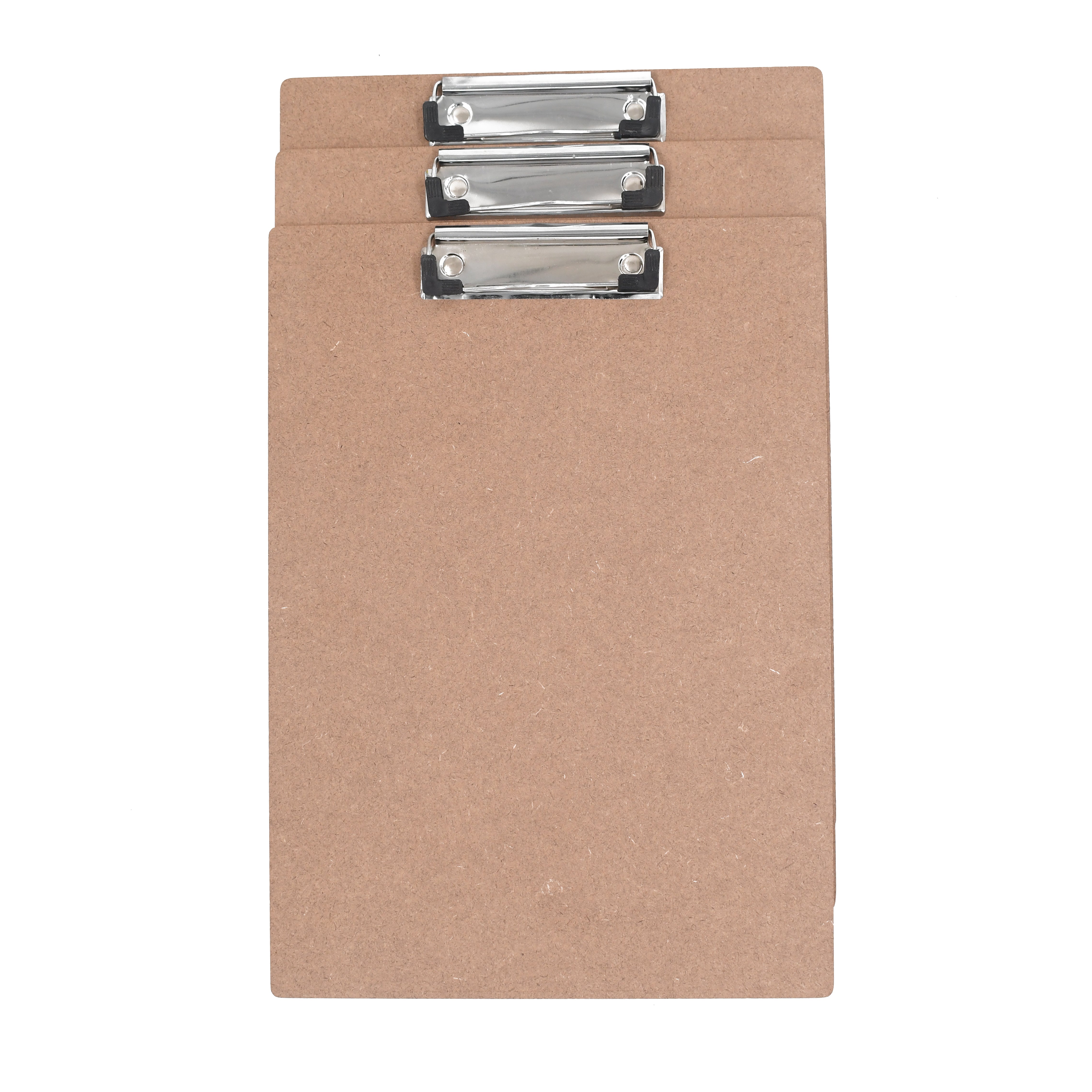 IVEI Clip Pad Writing Board | Examination Board, Drawing Pad & Note-Taking Board | MDF A4 Plain - Set of 3 | Exam Pad | School Supplies (Plain)
