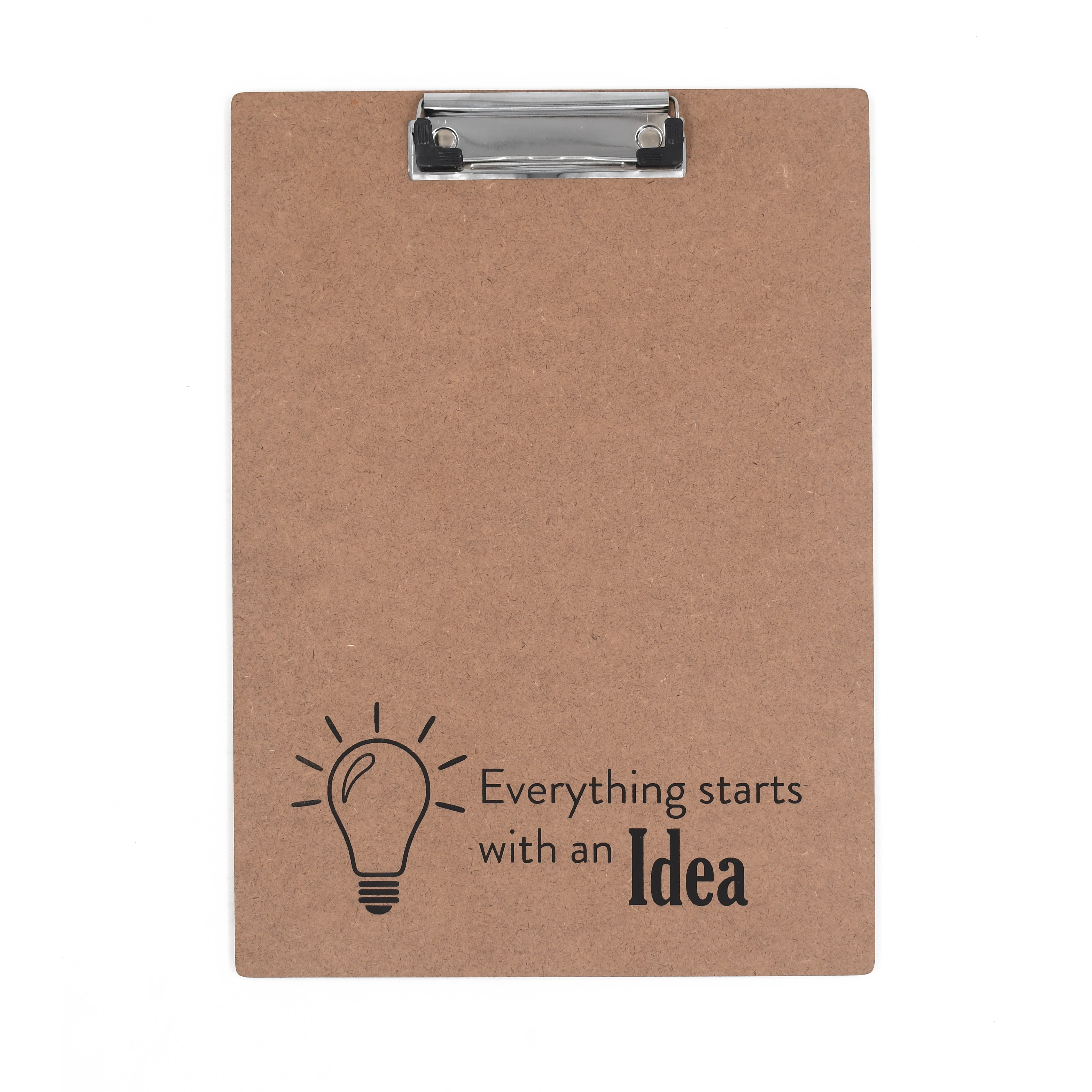 IVEI Clip Pad Writing Board | Examination Board, Drawing Pad & Note-Taking Board with Quotes | MDF A4 Plain - Set of 3 | School, Office and Home use