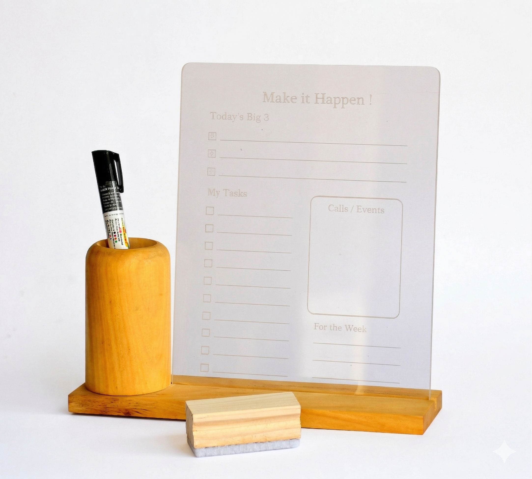 IVEI Minimal Pen Stand with Acrylic Daily Planner