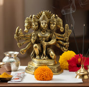 eSplanade Brass Panchmukhi Hanuman Anjaneya Pavan Putra Bajrangbali Idol Murti Moorti Statue