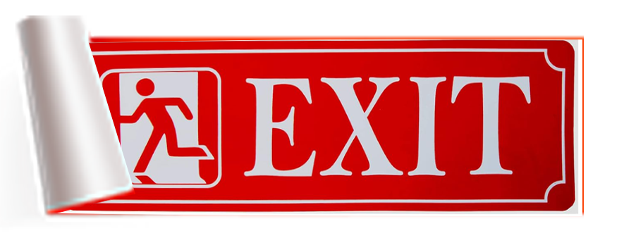 eSplanade Sign Sticker Decal - Easy to Mount Weather Resistant Long Lasting Ink Size (9" x 3")