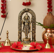 ESPLANADE Brass Ram Lalla Shri Ram Ayodhya Temple Murti Idol Statue Sculpture | Golden - 7 Inches