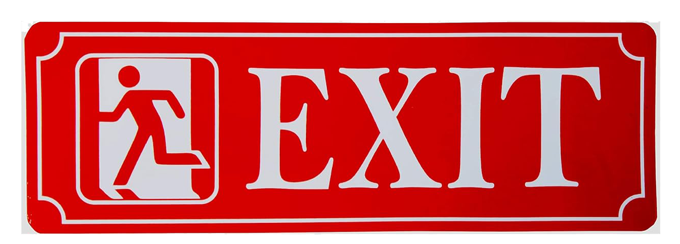 eSplanade Sign Sticker Decal - Easy to Mount Weather Resistant Long Lasting Ink Size (9" x 3")