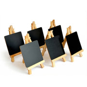 IVEI Mini Chalkboard Easel - Set of 6 | Tabletop Display Board for Café, Wedding, Party & Office Decor